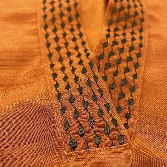 Selene Blouse Sleeveless Women Size S Vneck Embroidery Retro Elegant Casual Work - Picture 7 of 10